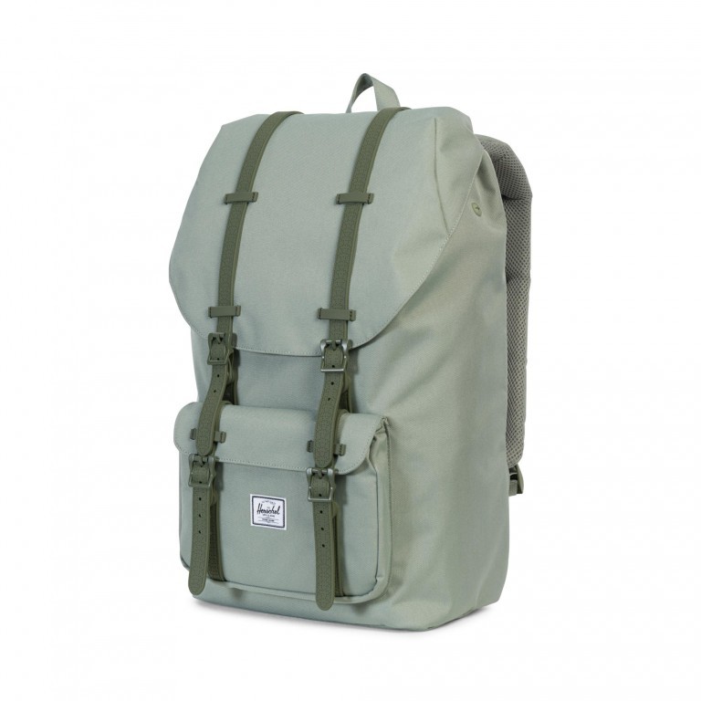 Rucksack Little America Rubber Straps Volumen 23 Liter Shadow Beetle Rubber, Farbe: grau, Marke: Herschel, EAN: 0828432127511, Abmessungen in cm: 28x50x17, Bild 2 von 4