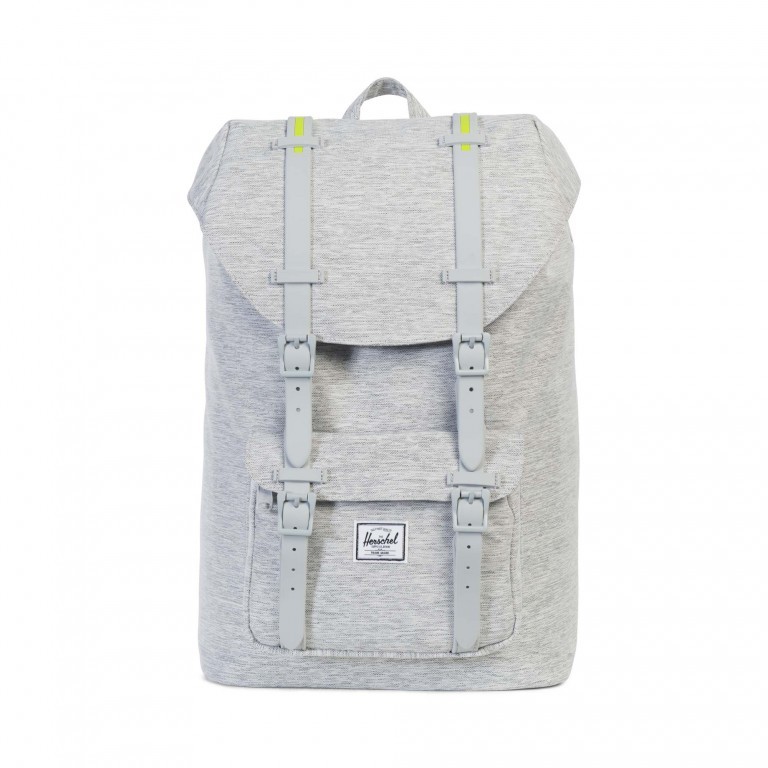 Rucksack Little America Medium Rubber Straps Volumen 14 Liter Light Grey Crosshatch Grey, Farbe: grau, Marke: Herschel, EAN: 0828432127818, Abmessungen in cm: 28x43x12, Bild 1 von 4