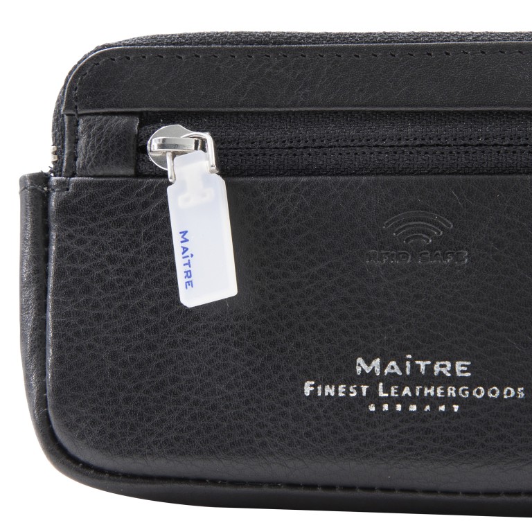 Schlüsseletui Herrstein Sigwulf mit RFID-Schutz Schwarz, Farbe: schwarz, Marke: Maitre, EAN: 4053533584598, Abmessungen in cm: 12x7x1.5, Bild 5 von 5