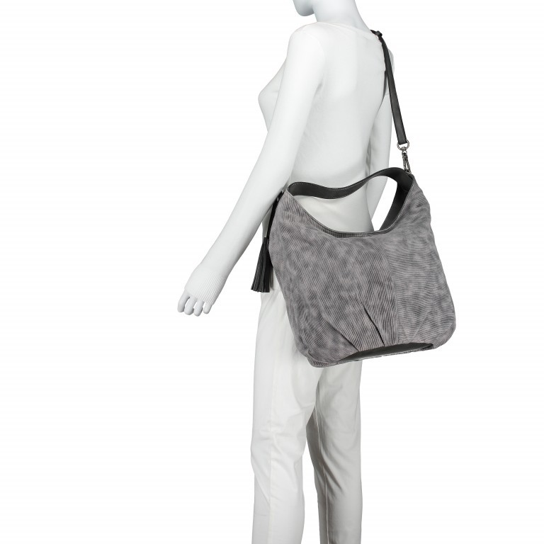 Beuteltasche Elly 10841 Cord Grey, Farbe: grau, Marke: Suri Frey, Abmessungen in cm: 42x32x15, Bild 3 von 6