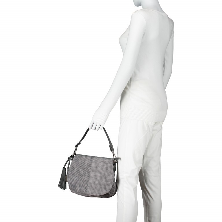 Satteltasche Elly 10842 Cord Grey, Farbe: grau, Marke: Suri Frey, Abmessungen in cm: 26x24x7.5, Bild 6 von 6