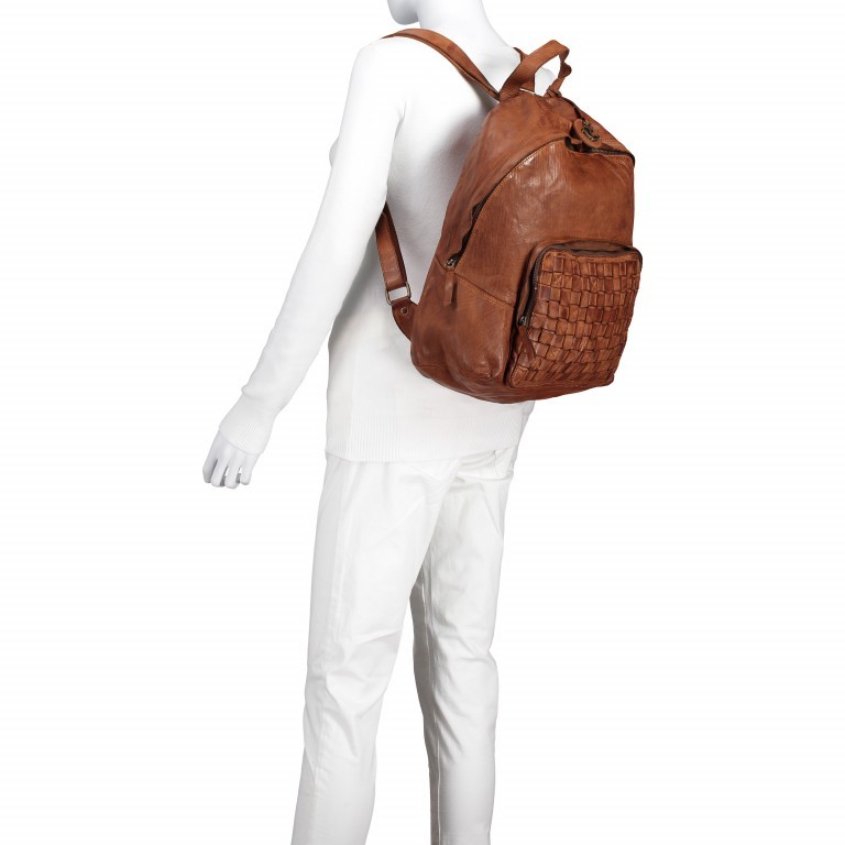 Rucksack Cool-Casual Peter Pan B3.5439 mit Laptopfach Chocolate Brown, Farbe: braun, Marke: Harbour 2nd, EAN: 4046478024182, Abmessungen in cm: 35x40x15, Bild 4 von 6