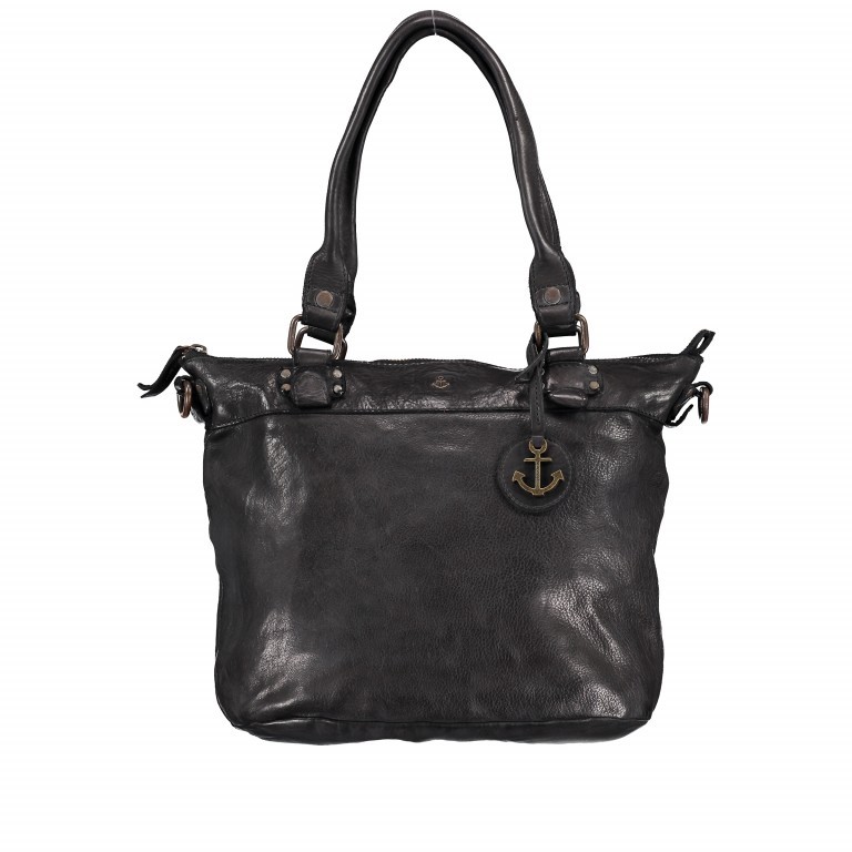 Shopper Anchor-Love Bianca B3.5938 Dark Ash, Farbe: anthrazit, Marke: Harbour 2nd, EAN: 4046478026537, Abmessungen in cm: 36x27x12.5, Bild 1 von 8