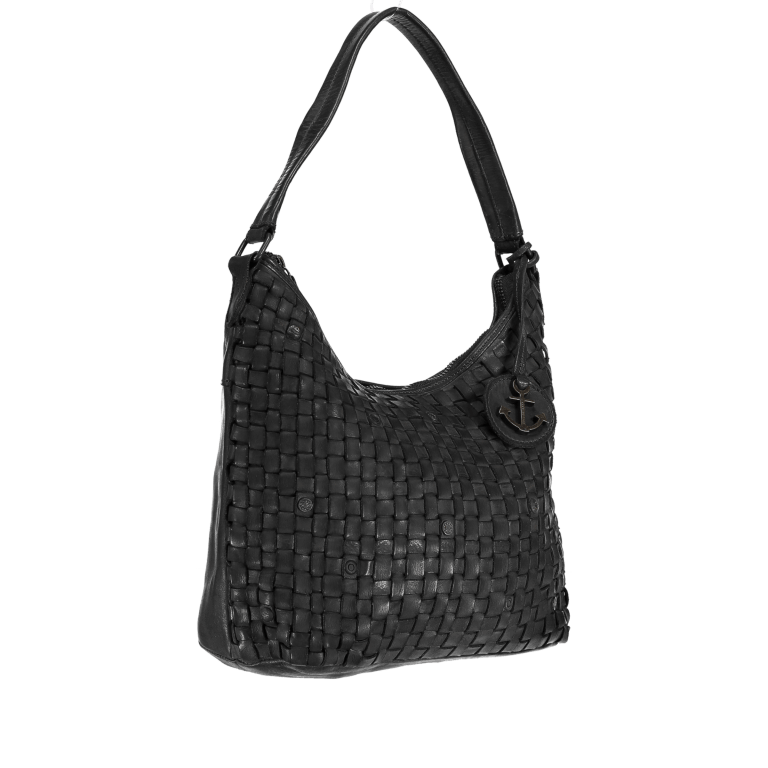 Beuteltasche Soft-Weaving Mila B3.6306 Dark Ash, Farbe: anthrazit, Marke: Harbour 2nd, EAN: 4046478028081, Abmessungen in cm: 33x25x12, Bild 2 von 5