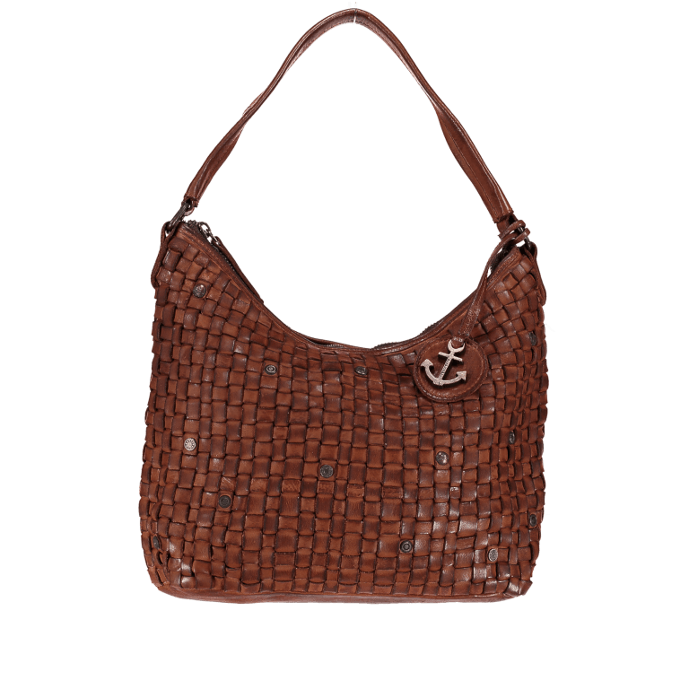 Beuteltasche Soft-Weaving Mila B3.6306 Charming Cognac, Farbe: cognac, Marke: Harbour 2nd, EAN: 4046478028098, Abmessungen in cm: 33x25x12, Bild 1 von 4