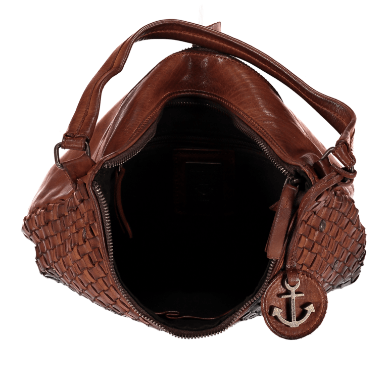 Beuteltasche Soft-Weaving Mila B3.6306 Charming Cognac, Farbe: cognac, Marke: Harbour 2nd, EAN: 4046478028098, Abmessungen in cm: 33x25x12, Bild 4 von 4