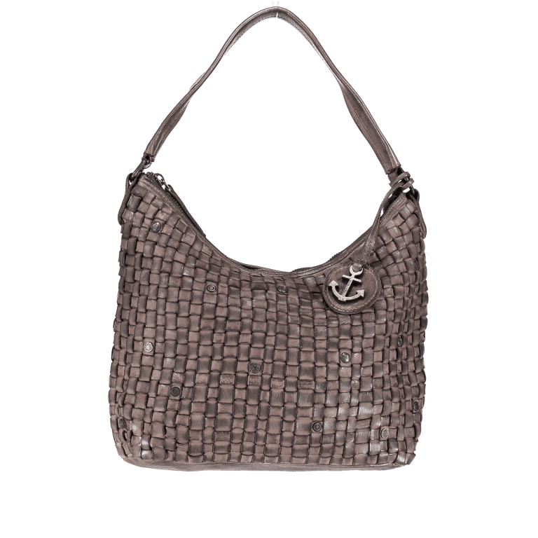 Beuteltasche Soft-Weaving Mila B3.6306 Stone Grey, Farbe: grau, Marke: Harbour 2nd, EAN: 4046478028104, Abmessungen in cm: 33x25x12, Bild 1 von 5