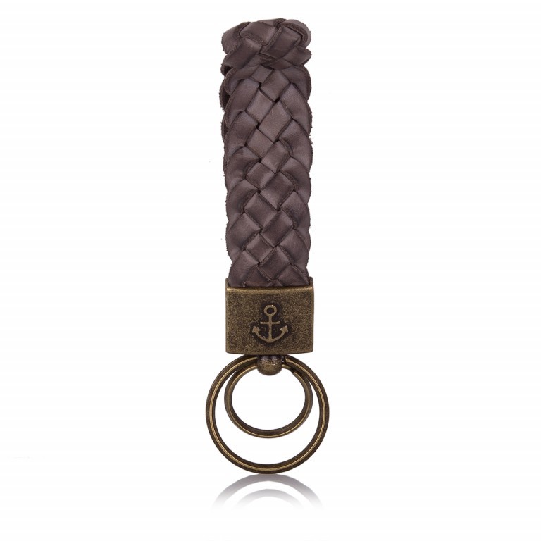 Schlüsselanhänger Soft-Weaving Hermine B3.0974 Stone Grey, Farbe: grau, Marke: Harbour 2nd, Abmessungen in cm: 17x3x0, Bild 1 von 2