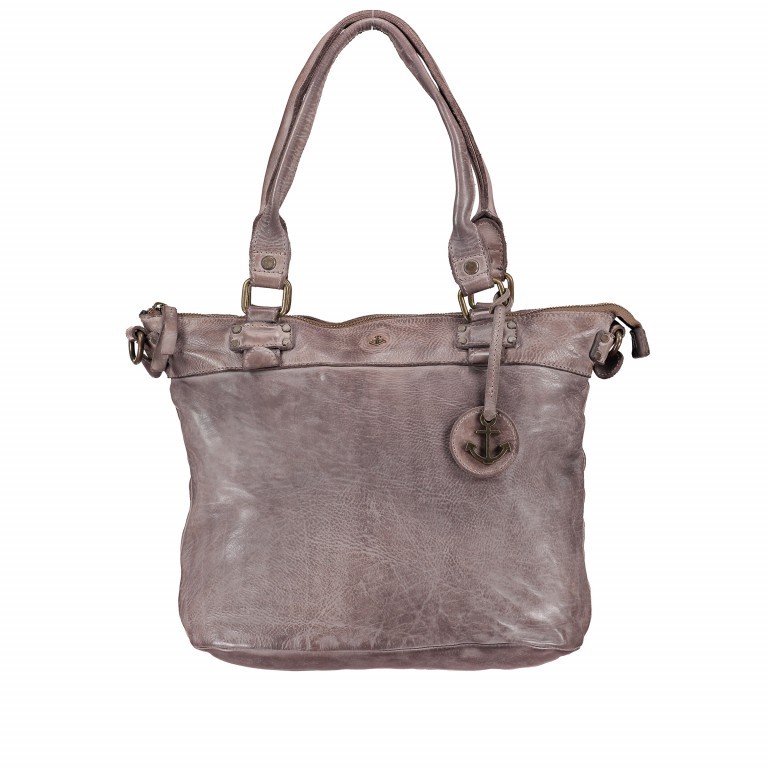 Shopper Anchor-Love Bianca B3.5938 Stone Grey, Farbe: grau, Marke: Harbour 2nd, EAN: 4046478026568, Abmessungen in cm: 36x27x12.5, Bild 1 von 11