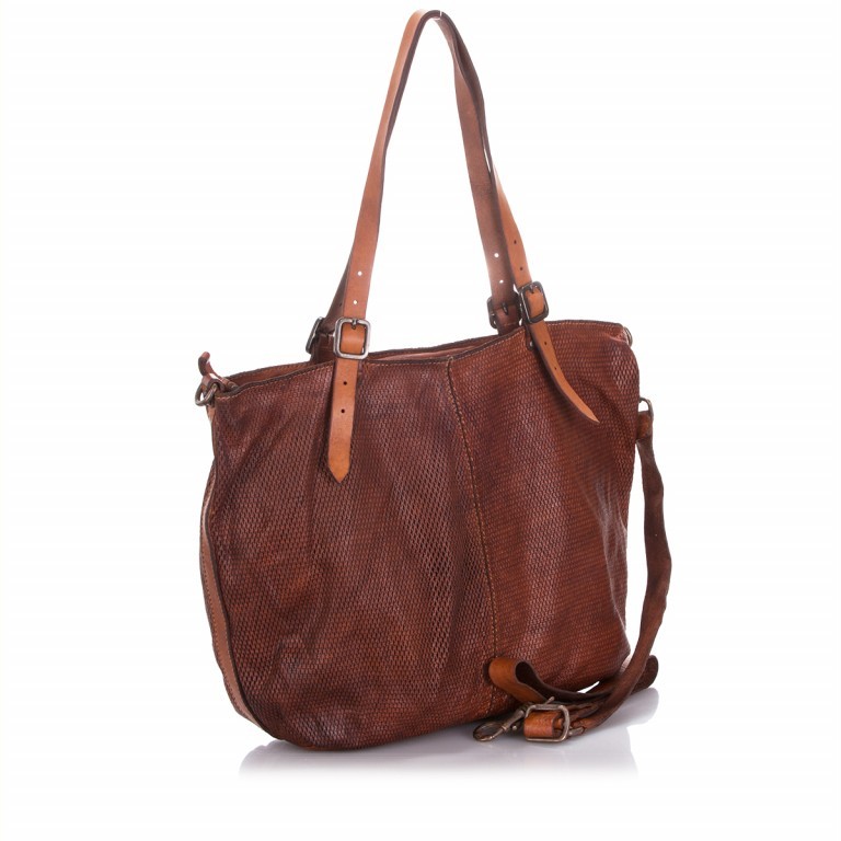 Shopper Leder Cognac, Farbe: cognac, Marke: Campomaggi, Abmessungen in cm: 42x33x14, Bild 2 von 4