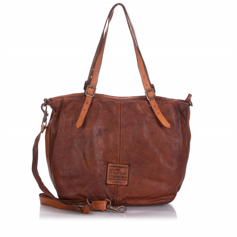 Shopper Leder Cognac, Farbe: cognac, Marke: Campomaggi, Abmessungen in cm: 42x33x14, Bild 4 von 4