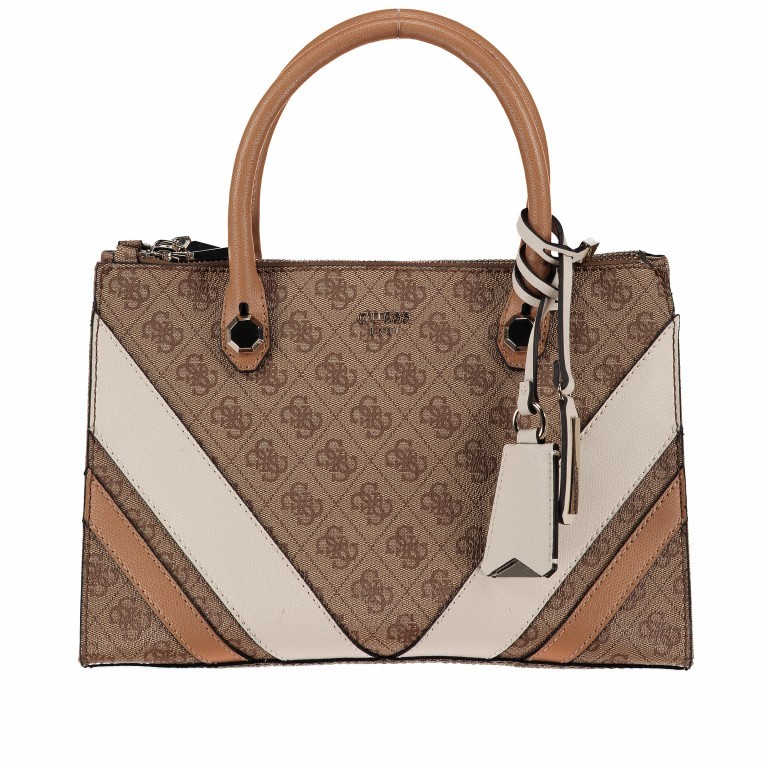 Handtasche Slater Brown, Farbe: braun, Marke: Guess, Abmessungen in cm: 31.5x21x13, Bild 1 von 6