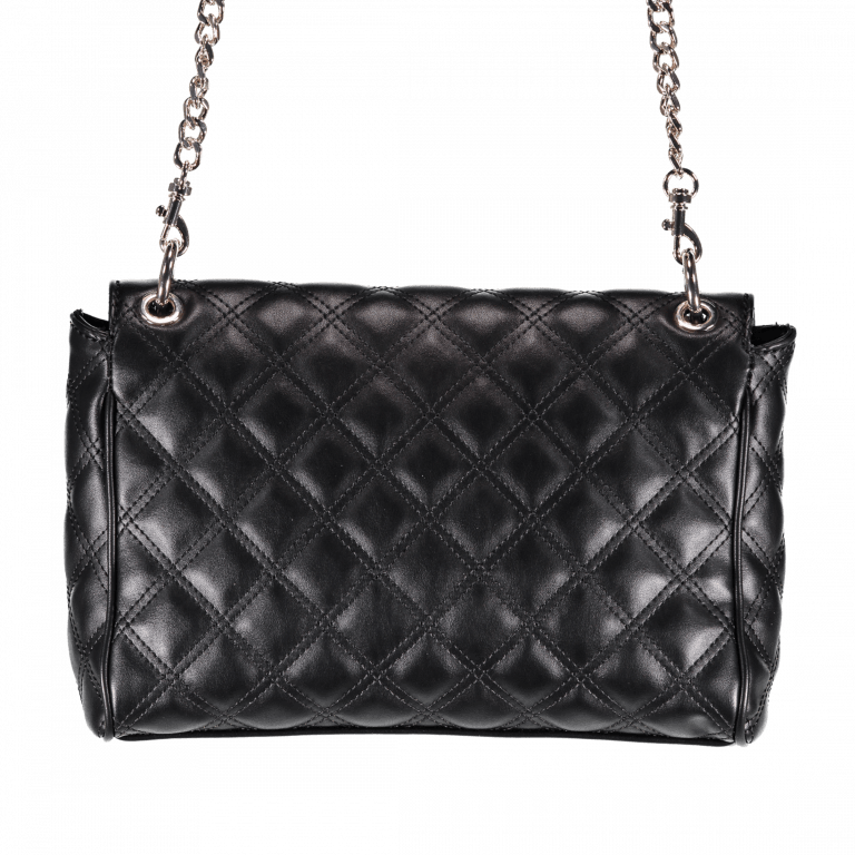 Umhängetasche Darin Black, Farbe: schwarz, Marke: Guess, Abmessungen in cm: 27x18x9, Bild 5 von 5