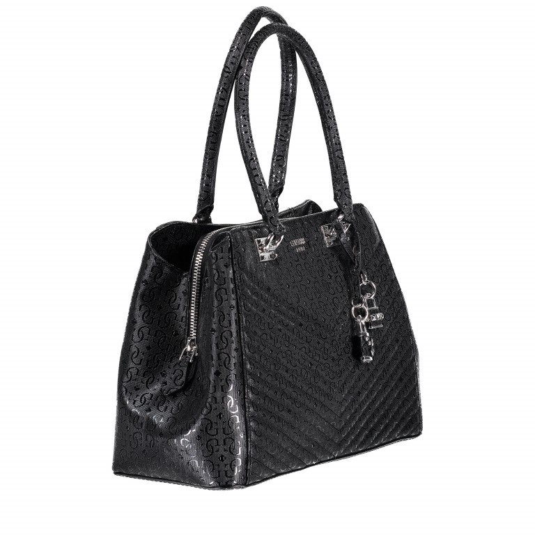 Shopper Halley Girlfriend Black, Farbe: schwarz, Marke: Guess, Abmessungen in cm: 34x25.5x15, Bild 2 von 5