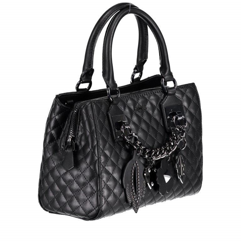 Handtasche Stassie Girlfriend Black, Farbe: schwarz, Marke: Guess, Abmessungen in cm: 25.5x20x12.5, Bild 2 von 6