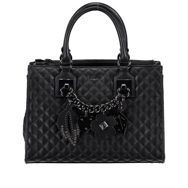 Handtasche Stassie Girlfriend Black, Farbe: schwarz, Marke: Guess, Abmessungen in cm: 31x22x14, Bild 1 von 6