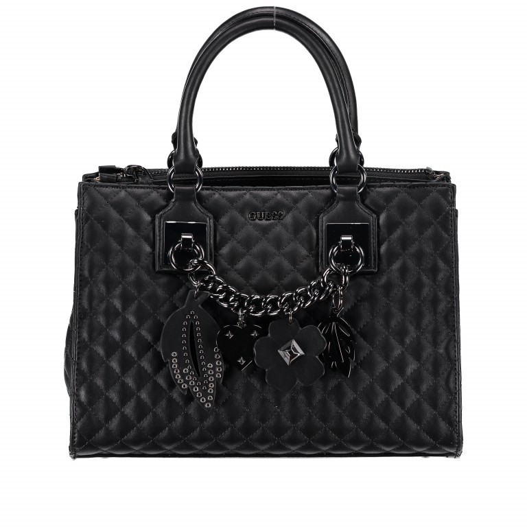 Handtasche Stassie Girlfriend Black, Farbe: schwarz, Marke: Guess, Abmessungen in cm: 31x22x14, Bild 1 von 6