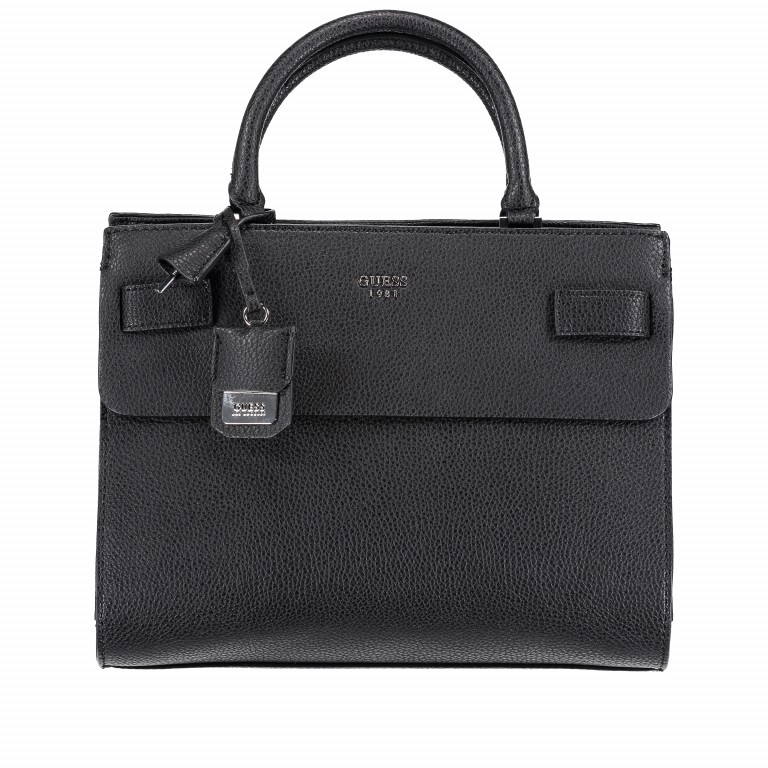 Handtasche Cate Black, Farbe: schwarz, Marke: Guess, Abmessungen in cm: 32x26x18, Bild 1 von 5