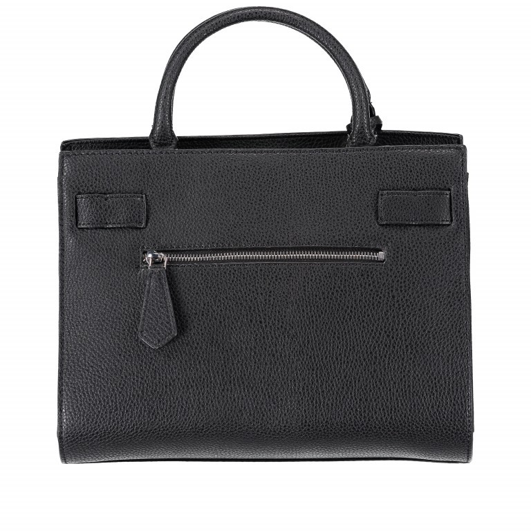 Handtasche Cate Black, Farbe: schwarz, Marke: Guess, Abmessungen in cm: 32x26x18, Bild 5 von 5