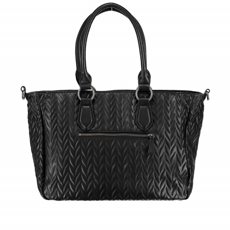 Shopper Nappa Aina Black, Farbe: schwarz, Marke: Fritzi aus Preußen, Abmessungen in cm: 35x28x14, Bild 5 von 7