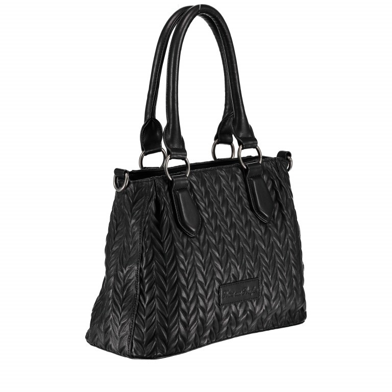Shopper Nappa Aitana Black, Farbe: schwarz, Marke: Fritzi aus Preußen, Abmessungen in cm: 32.5x23x14, Bild 2 von 7