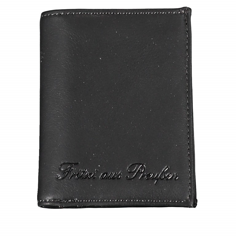 Geldbörse Nubuk Tyra Black, Farbe: schwarz, Marke: Fritzi aus Preußen, Abmessungen in cm: 8.5x10.5x2, Bild 1 von 1