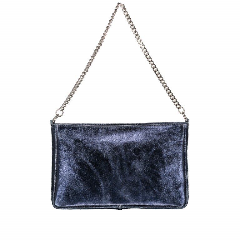 Umhängetasche Athena Blau Metallic, Farbe: blau/petrol, metallic, Marke: Hausfelder Manufaktur, Abmessungen in cm: 22x14x3.5, Bild 1 von 7