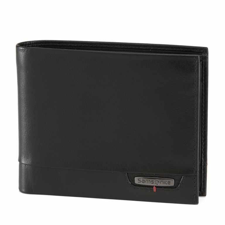 Geldbörse PRO-DLX 87953 mit RFID-Schutz Black, Farbe: schwarz, Marke: Samsonite, EAN: 5414847763298, Abmessungen in cm: 12.5x10.5x2, Bild 1 von 4