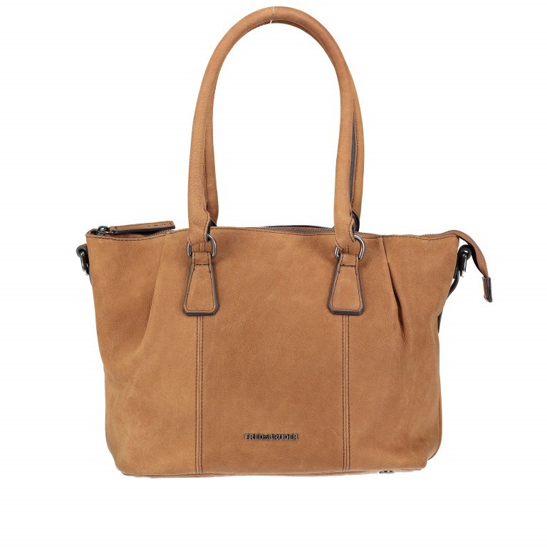 Shopper Smoothy Cognac, Farbe: cognac, Marke: FredsBruder, EAN: 4250813584396, Abmessungen in cm: 31x26x16, Bild 1 von 6