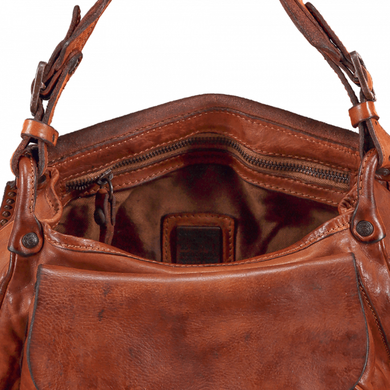 Umhängetasche Prestige C4701-VL Leder Cognac, Farbe: cognac, Marke: Campomaggi, Abmessungen in cm: 28x26x15, Bild 4 von 7