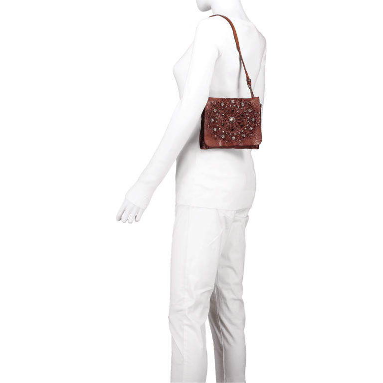 Umhängetasche Prestige C4888-VL Leder Cognac, Farbe: cognac, Marke: Campomaggi, Abmessungen in cm: 17.5x16x3, Bild 7 von 8