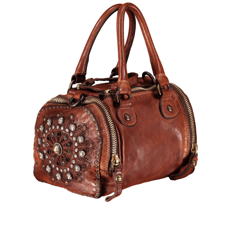 Handtasche Prestige Bauletto C4887-VL Leder Cognac, Farbe: cognac, Marke: Campomaggi, Abmessungen in cm: 21x15x15, Bild 2 von 7