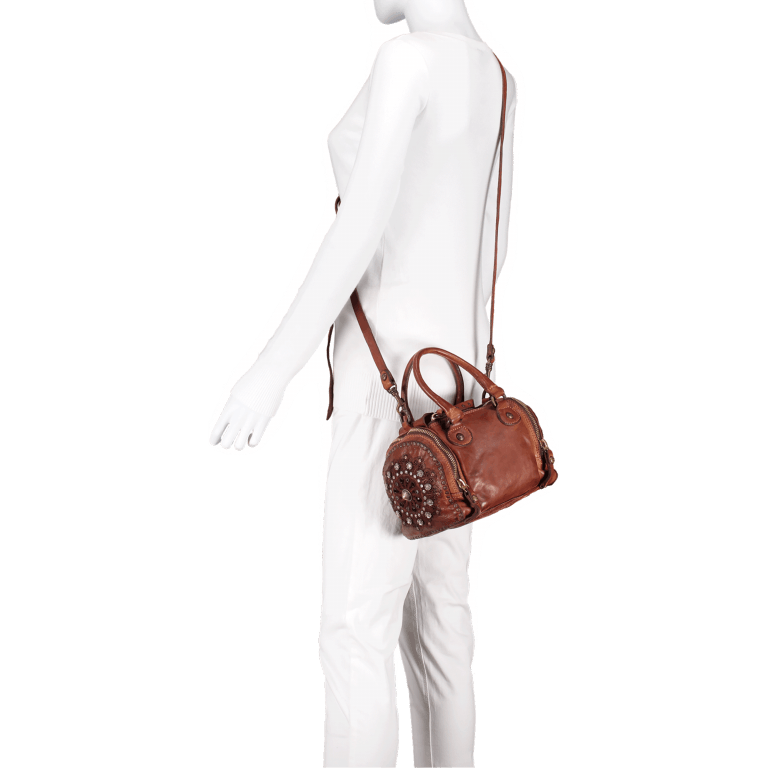 Handtasche Prestige Bauletto C4887-VL Leder Grigio, Farbe: grau, Marke: Campomaggi, Abmessungen in cm: 21x15x15, Bild 6 von 7