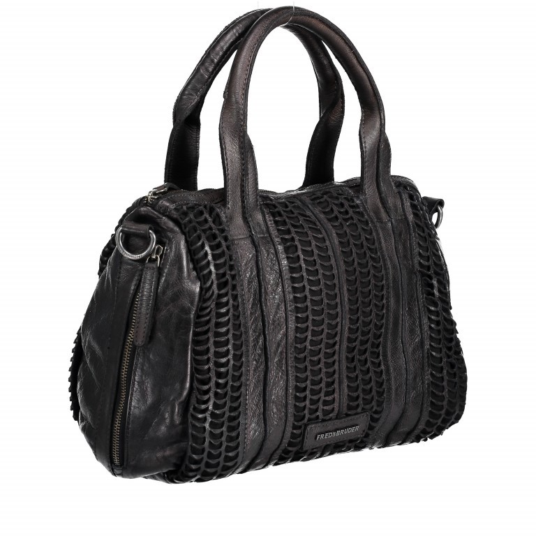 Bag Caennchen Smiling Fish 116-23-01 Bowling Black, Farbe: schwarz, Marke: FredsBruder, Abmessungen in cm: 33x26x12.5, Bild 2 von 5