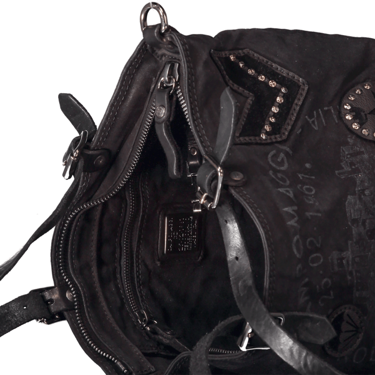 Handtasche Canvas Nero, Farbe: schwarz, Marke: Campomaggi, Bild 4 von 8
