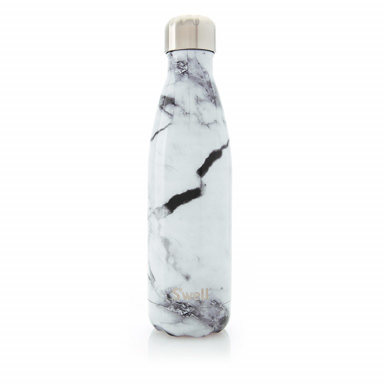 Trinkflasche Volumen 500 ml White Marble, Farbe: weiß, Marke: S'well Bottle, EAN: 0814666023668, Bild 1 von 1