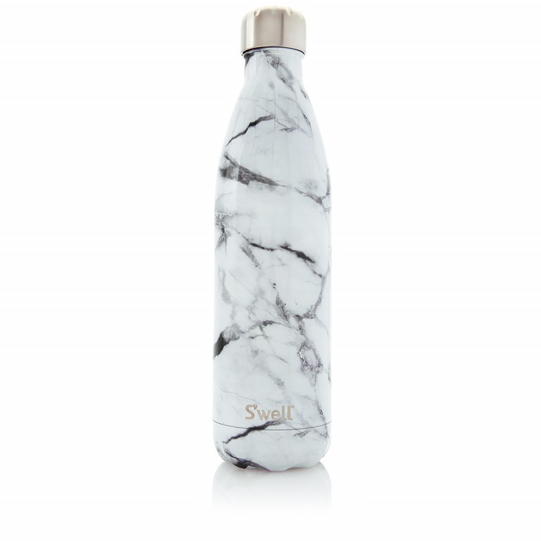 Trinkflasche Volumen 750 ml White Marble, Farbe: weiß, Marke: S'well Bottle, EAN: 0814666023675, Bild 1 von 1