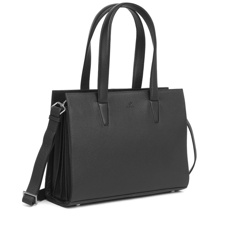 Shopper Cormorano Aline Black, Farbe: schwarz, Marke: Adax, EAN: 5705483192901, Abmessungen in cm: 36x26x14, Bild 2 von 7