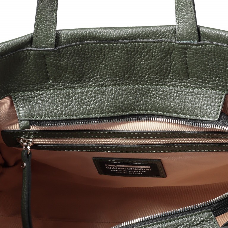 Handtasche 6173-GRN-CAR Loden Bosco, Farbe: grün/oliv, Marke: Gianni Chiarini, Abmessungen in cm: 31x27x12, Bild 4 von 6