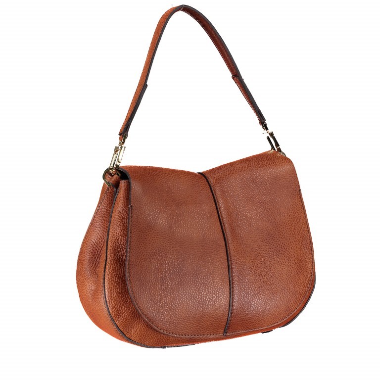 Schultertasche 6037-RMN-RE Miele, Farbe: cognac, Marke: Gianni Chiarini, Abmessungen in cm: 32x25x10, Bild 2 von 5