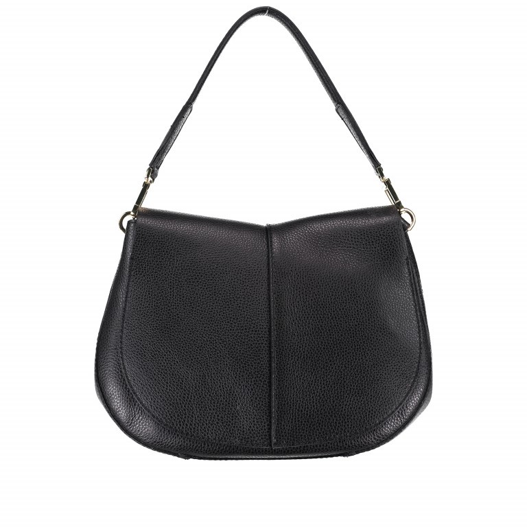 Schultertasche 6037-RMN-RE Nero, Farbe: schwarz, Marke: Gianni Chiarini, Abmessungen in cm: 32x25x10, Bild 1 von 6