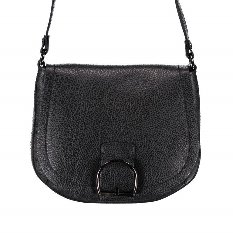 Schultertasche 6041-RMN-RE Nero, Farbe: schwarz, Marke: Gianni Chiarini, Abmessungen in cm: 26x23x9, Bild 1 von 5