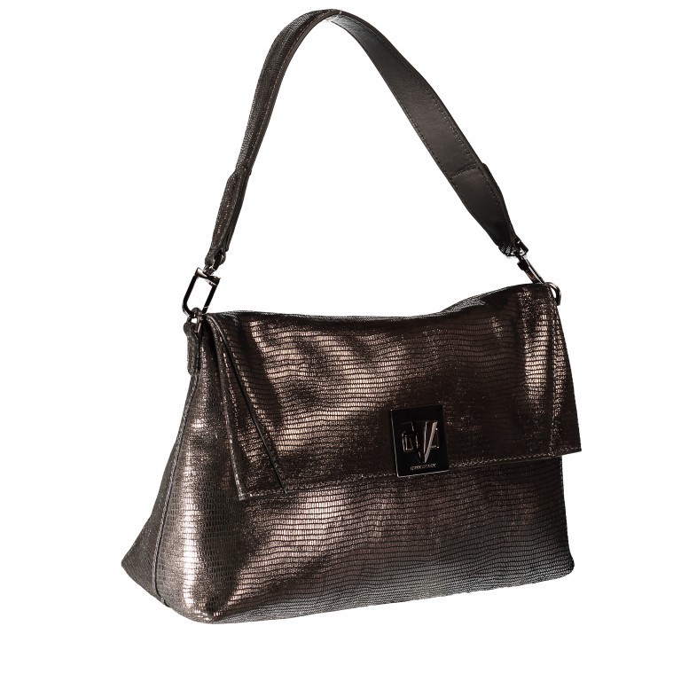 Schultertasche Metallic Champagne, Farbe: metallic, Marke: Gianni Chiarini, Abmessungen in cm: 29x20x9.5, Bild 2 von 6