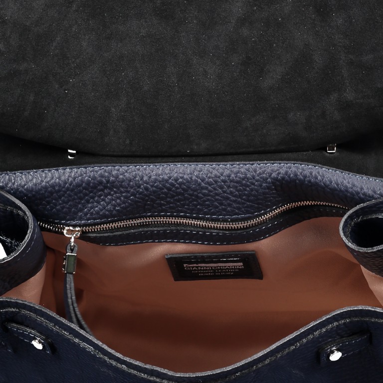 Handtasche L 5322-QNT Night, Farbe: blau/petrol, Marke: Gianni Chiarini, Abmessungen in cm: 33.5x31x15, Bild 4 von 6