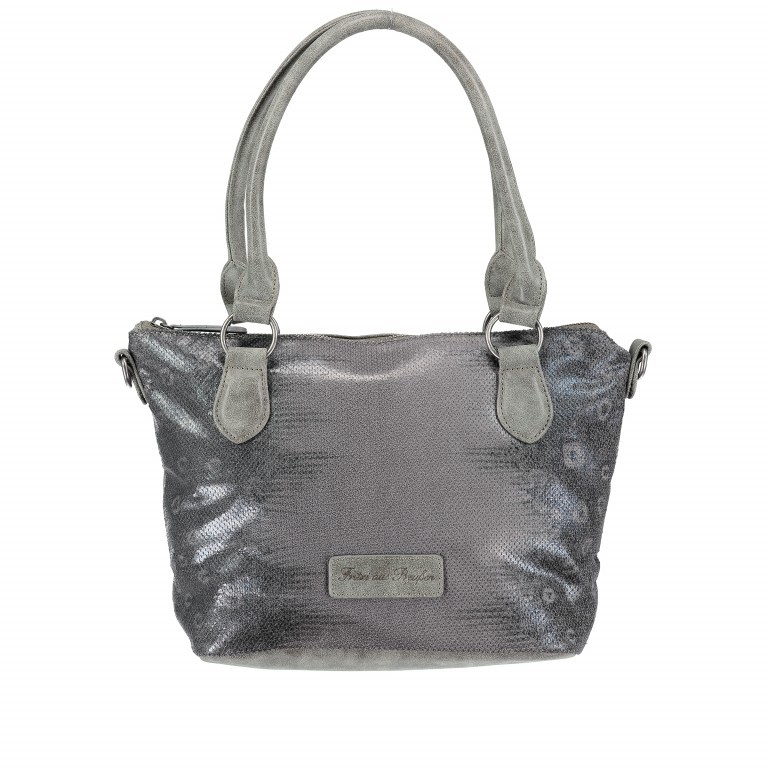 Shopper Panama Jimena Slate, Farbe: grau, Marke: Fritzi aus Preußen, Abmessungen in cm: 33.5x23x13, Bild 1 von 6