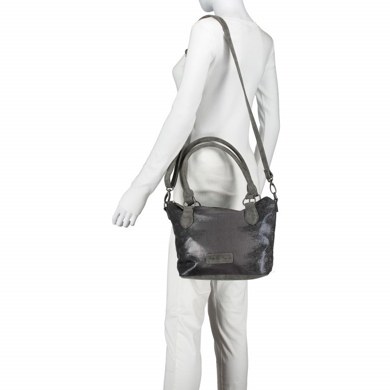 Shopper Panama Jimena Slate, Farbe: grau, Marke: Fritzi aus Preußen, Abmessungen in cm: 33.5x23x13, Bild 3 von 6