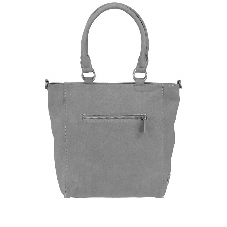 Shopper Suede Karolina Fog, Farbe: grau, Marke: Fritzi aus Preußen, Abmessungen in cm: 35x33x13, Bild 5 von 6