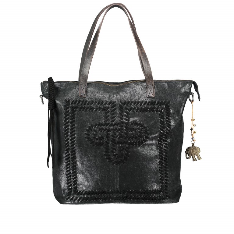 Handtasche Loren 317-7266 Black, Farbe: schwarz, Marke: Anokhi, Abmessungen in cm: 33x34x15, Bild 1 von 6