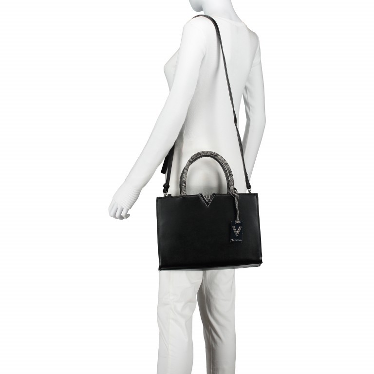 Handtasche Mustard Nero, Farbe: schwarz, Marke: Valentino Bags, Abmessungen in cm: 31x23x13, Bild 3 von 5