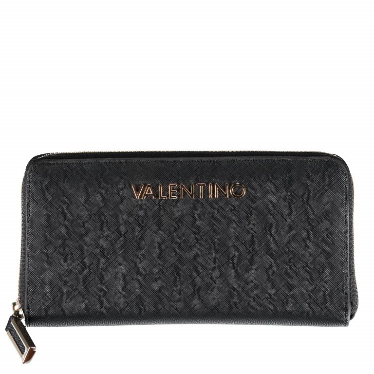 Geldbörse Winter Lily Nero, Farbe: schwarz, Marke: Valentino Bags, Abmessungen in cm: 19x10x2.5, Bild 1 von 3